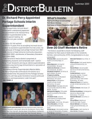 The District Bulletin - Summer 2011 - Portage Public Schools