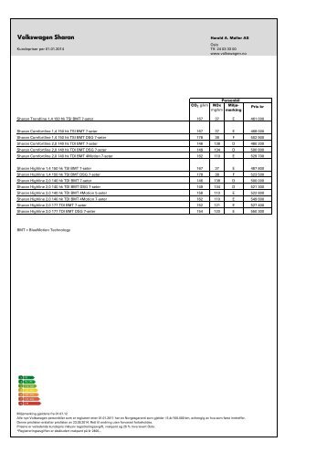 Last ned (PDF; 85,1kB) - Volkswagen