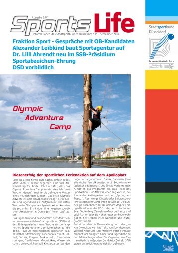 Olympic Adventure Camp - Stadtsportbund Düsseldorf