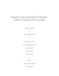 Evaporative cooling and Bose-Einstein Condensation of Rb-87 in a ...