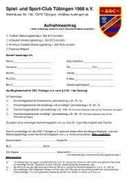 Mitgliedsantrag neu Februar 2011 - SSC Tübingen 1988 eV