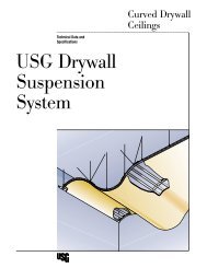 USG Drywall Suspension System, Curved Drywall Ceilings ...