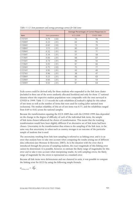 ICCS 2009 Technical Report - IEA