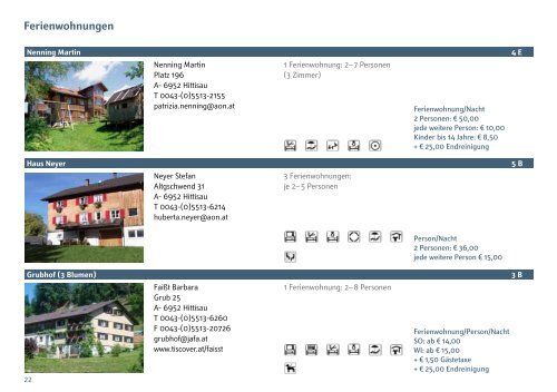 Unterkunftsverzeichnis 2011-2012 - Hittisau