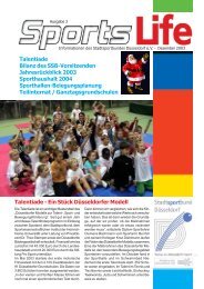 Ausgabe 03/2003 - Stadtsportbund Düsseldorf