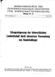 Ertragssteigerung der ÃƒÂ¶sterreichischen Landwirtschaft durch ... - Wifo