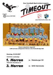 vs Ratzeburger SV - Handballabteilung Vfl Geesthacht