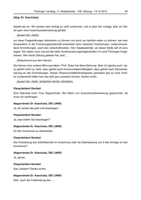 ThÃ¼ringer Landtag 5. Wahlperiode 106. Sitzung Freitag, den 14.12 ...