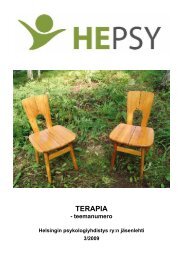 TERAPIA - Helsingin psykologiyhdistys