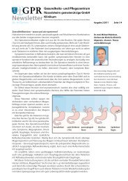 Newsletter fÃ¼r Arztpraxen 2-2011 - GPR Gesundheits- und ...