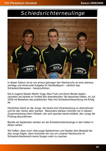 Männliche C-Jugend - TSV Pfedelbach