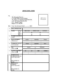 Application form - Chhattisgarh Minor Forest Produce Co-Operative ...