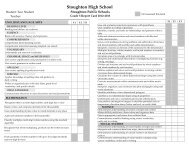 Grade 5 Standards Based Report Card - Stoughton Public Schools