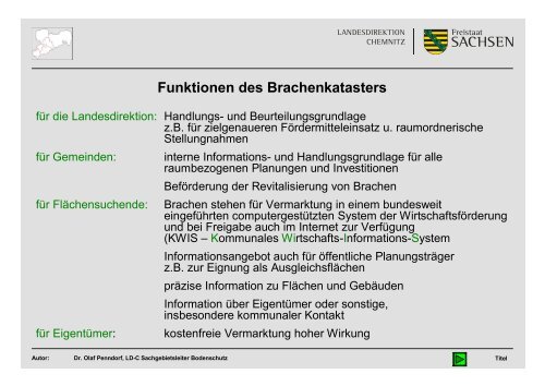 Erfassen, bewerten und mobilisieren - das Brachenkataster der ...