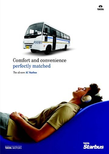 Comfort and convenience perfectly matched - Buses - Tata Motors