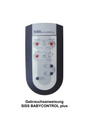 Gebrauchsanweisung SISS BABYCONTROL plus - OxyCare GmbH