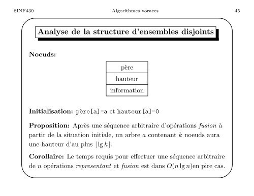 Les algorithmes voraces - UQAC