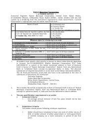 Rajkot Municipal Corporation :: e-TENDER NOTICE ... - ww.rmc.gov.