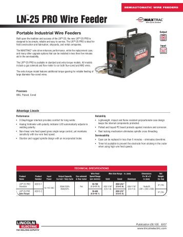 Semiautomatic Wire Feeders: LN-25 PRO