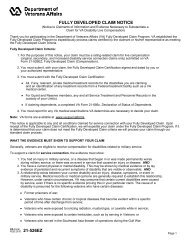 VA Form 21-526EZ - Aid and Attendance For Veterans