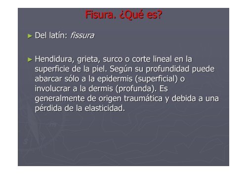 LESIONES ELEMENTALES - Facultad de Ciencias MÃ©dicas