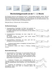 Wochenbettgymnastik ab der 1. â 2. Woche - wochenbettbetreuung.ch