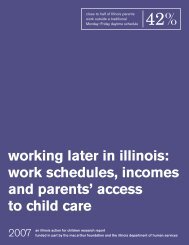 Working Later in Illinois - Illinois Action for Children