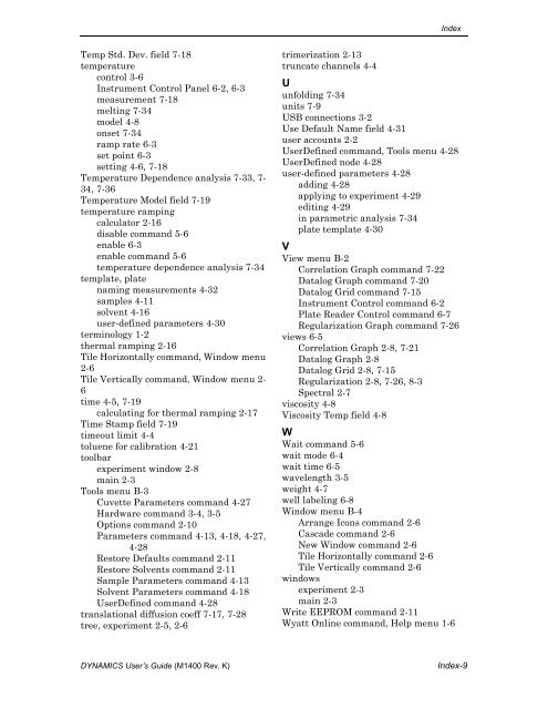 DynaPro NanoStar manual - Department of Physiology and Biophysics