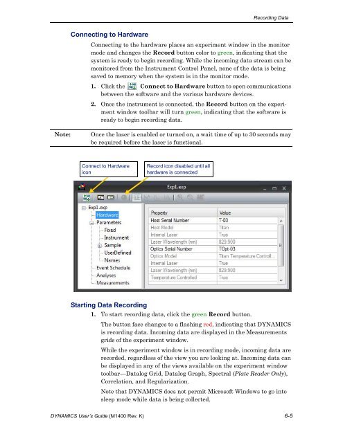 DynaPro NanoStar manual - Department of Physiology and Biophysics