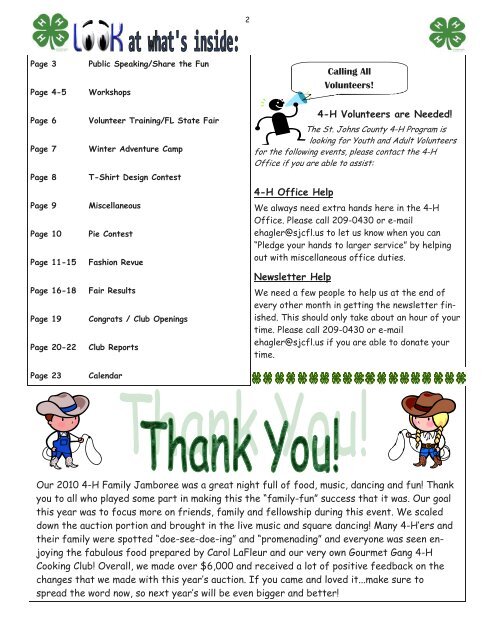 4-h pie contest - St. Johns County Extension Office - University of ...