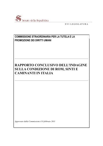 Rapporto Rom - Senato della Repubblica