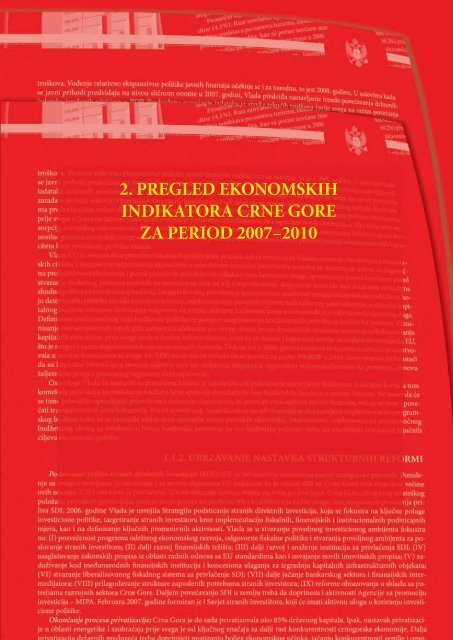 Ekonomski i fiskalni program za Crnu Goru 2007 - Vlada Crne Gore