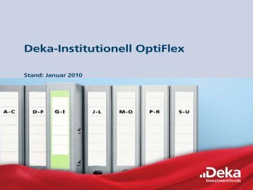 Deka-Institutionell OptiFlex Produktkonzept