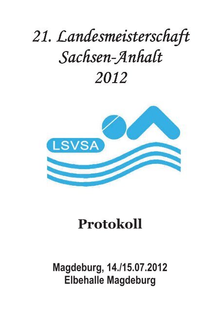 Protokoll - Postschwimmverein Leipzig eV