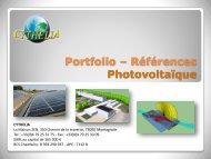 Références photovoltaïques - Cythelia