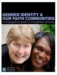 Gender Identity and Our Faith Communities: A Congregational ...