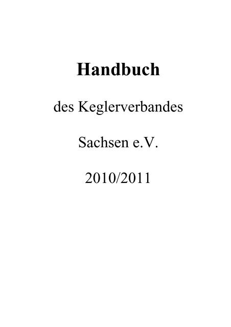 Handbuch - SSV Planeta Radebeul eV