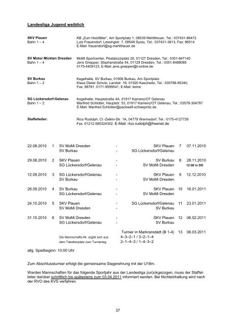 Handbuch - SSV Planeta Radebeul eV