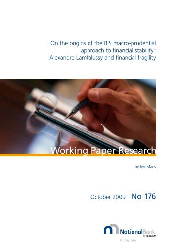 Working Paper Research - Nationale Bank van BelgiÃ«