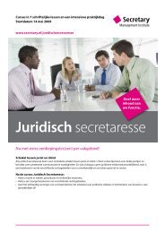 Juridisch - De Secretaresse