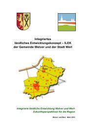 ILEK Welver-Werl - Abschlussbericht - Gemeinde Welver