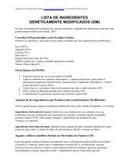 lista de ingredientes genéticamente modificados - Conciencia Radio