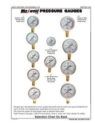 pressure gauges selection chart 2 - Lenco Welding Accessories Ltd.