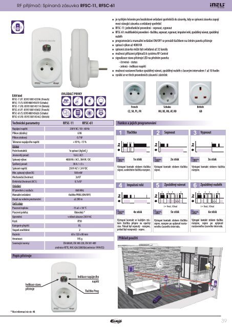 NovÃ½ technickÃ½ katalog iNELS RF Control - ELKO EP, sro