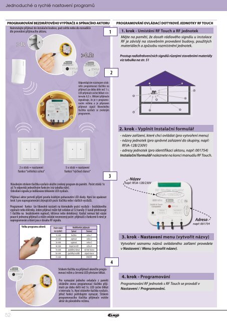 NovÃ½ technickÃ½ katalog iNELS RF Control - ELKO EP, sro