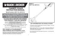 chainsaw booklet new - Black & Decker ServiceNet