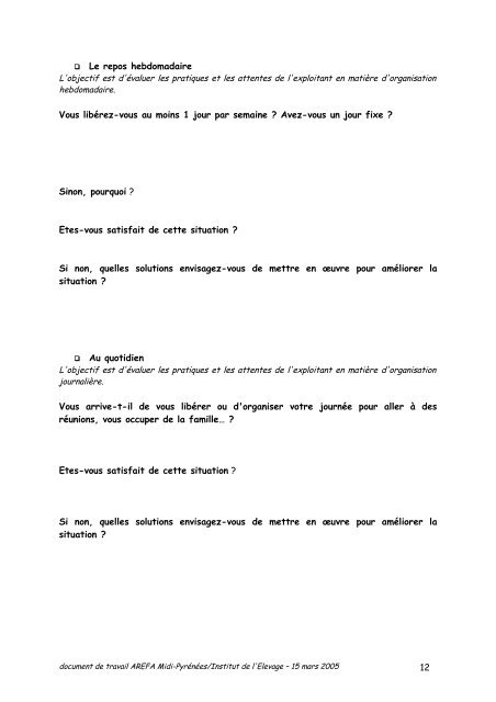 document de restitution