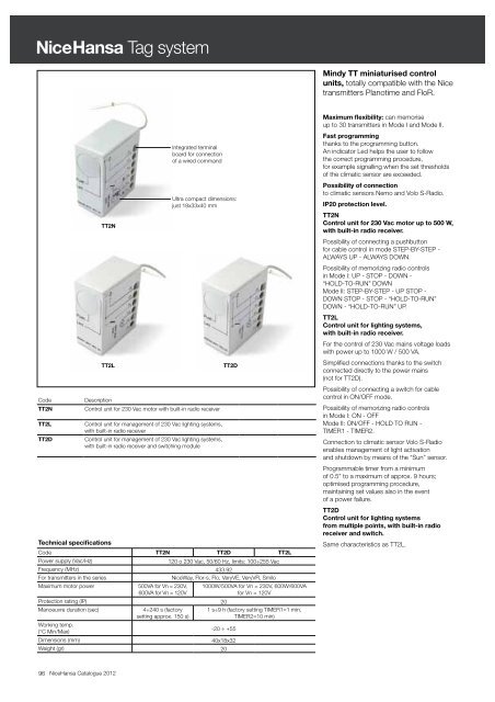 Catalogue 2012 copy - Hansa