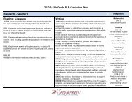 2013-14 5th Grade ELA Curriculum Map Standards â Quarter 1 ...