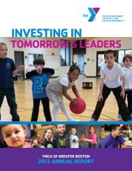 2012 Annual Report - YMCA of Greater Boston